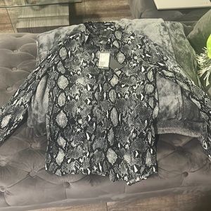 H&M men’s snake skin shirt